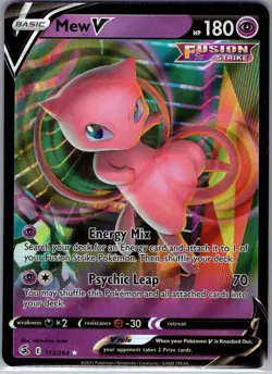 Mew V 113/264 SWSH08: Fusion Strike - Pokemon Card - NM - Image 1