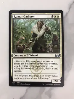 Rumor Gatherer MTG Magic the Gathering Card NM Near Mint New Capenna SNC - Image 1