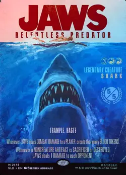 Jaws, Relentless Predator (Showcase) - Rainbow Foil Jaws - MTG Cards Shop - Image 1