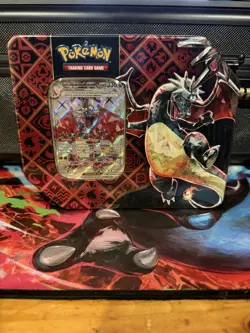 🤯Pokemon TCG Paldean Fates Booster 5-Pack Tin With Charizard Promo Card - Image 1