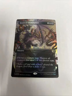 Kindred Dominance Borderless Foil Card #0640 MTG LP - Image 1