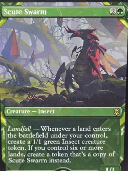 Scute Swarm Showcase Frame ZNR Near Mint Zendikar Rising Landfall Rare MTG - Image 1