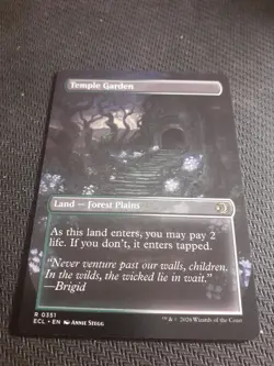 Temple Garden (0351) (Borderless) MTG Lorwyn Eclipsed - Image 2