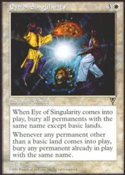 1x Lightly Played, English Eye of Singularity - Visions - Image 1