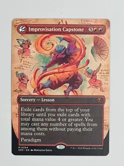 Improvisation Capstone Borderless Secrets of Strixhaven SOS MTG NM - Image 1
