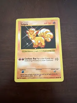 #68 Vulpix | Shadowless | 1999 Pokemon TCG - Image 1