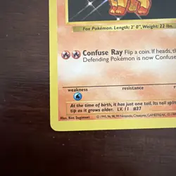 #68 Vulpix | Shadowless | 1999 Pokemon TCG - Image 2