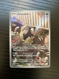 Houndour 204/197 Obsidian Flames Holo Illustration Rare Pokemon English NM - Image 1