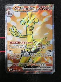 Pokemon TCG: Gholdengo ex 231/182 Holo Full Art SV04: Paradox Rift NM - Image 1