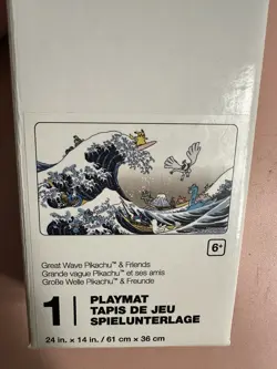 Pokemon TCG Great Wave Playmat Brand New & Sealed Pokemon Center - Image 3