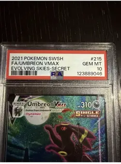 The Pokemon Company Umbreon VMAX Alt Art Secret Rare Holo 215/203 PSA 10 - Image 5