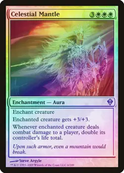 Celestial Mantle FOIL Zendikar PLD White Rare MAGIC GATHERING CARD ABUGames - Image 1