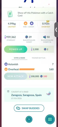 Pokemon Go Shiny Ultrabeast Blacephalon - Image 2