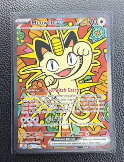 Meowth ex 121/088 ENGLISH Special Illustration Rare - Perfect Order SIR Pokemon - Image 1