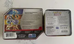 Pokemon Paradox Destinies Stackable Tin Iron Boulder Gouging Fire Raging Bolt - Image 2