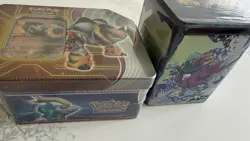 Pokemon Paradox Destinies Stackable Tin Iron Boulder Gouging Fire Raging Bolt - Image 4