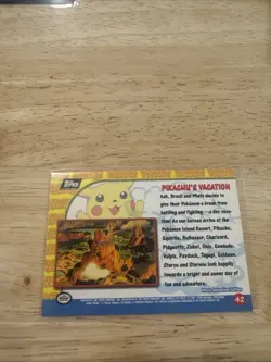Pokemon TCG Pikachu's Vacation Pokemon Topps Pikachu's Vacation 42 - Image 2