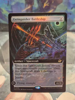 FOIL R 0355 Extinguisher Battleship EXTENDED ART Edge of Eternities MTG Card - Image 1