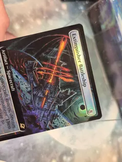 FOIL R 0355 Extinguisher Battleship EXTENDED ART Edge of Eternities MTG Card - Image 2