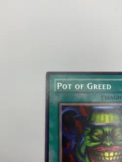 Yugioh Pot of Greed Legend of Blue Eyes White Dragon Lob-119 Eng Excellent - NM - Image 3