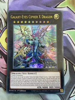 GFTP-EN011 Galaxy-Eyes Cipher X Dragon Ultra Rare 1st Edition NM Yugioh Card - Image 1