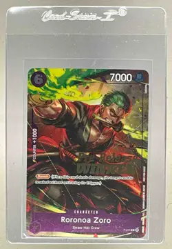 Roronoa Zoro 2024 One Piece OP06 Prerelease Promo Winner P-045 - Image 1
