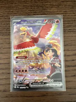 Pokemon TCG Ethans Ho-Oh EX Sir Destined Rivals Holo Card 230/182 English - Image 1