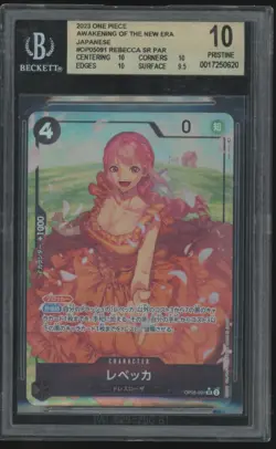 2023 One Piece Rebecca OP05-091 Alt Art SR Awakening of the New Era BGS 10 - Image 1