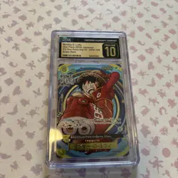 One Piece Monkey D. Luffy OP07-109 Day'24 Super Rare CGC Pristine 10 Japanese - Image 3