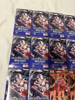 One Piece TCG Heroines Edition & The Azure Sea's Seven Booster Pack Lot of 16 - Image 4