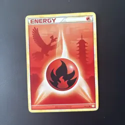 Pokemon TCG Fire Energy HeartGold SoulSilver, Regular Ho-Oh Card 116/123 - Image 1