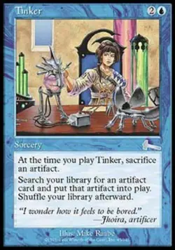 Tinker - Heavy Play MTG Urza's Legacy - Image 1