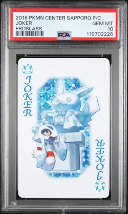 Joker Froslass Center Sapporo Playing Cards Pokemon PSA 10 - Image 1