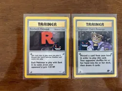 Pokemon TCG Team Rocket Rocket's Hideout & Imposter Oak's Revenge 2 Cards 2000 … - Image 1