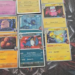 Pokemon TCG Team Rocket 12-Card Lot Meowth Mimikyu Zapdos Mareep Flaaffy - Image 5