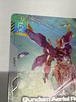 Gundam Aerial Rebuild GD01-067 LR+ FOIL Newtype Rising Gundam Card Game - Image 2