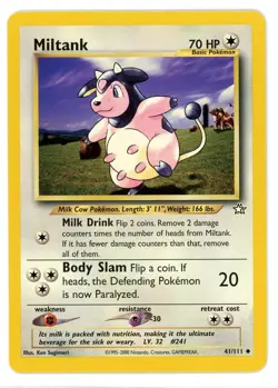Miltank 41/111 Neo Genesis Pokemon Card - Image 1