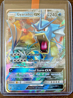 GYARADOS GX Holo 18/111 Full Art Crimson Invasion Pokemon Card NM/M - Image 1
