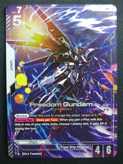 Freedom Gundam GD01-065 LR+ Foil - Gundam Card #93 - Image 1