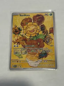 Pokemon Art Series Card 085 Sunflora Flower Pot - Image 1