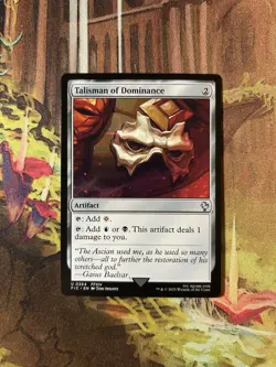 1 x Talisman of Dominance - Final Fantasy Commander - NM - MTG - Image 1