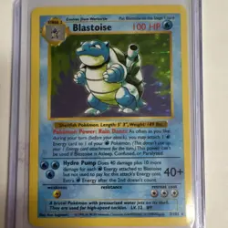 Pokemon Blastoise Base Set 2/102 Holo Rare 100HP 1999 SHADOWLESS - Image 1