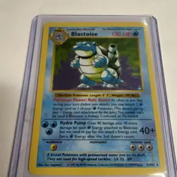 Pokemon Blastoise Base Set 2/102 Holo Rare 100HP 1999 SHADOWLESS - Image 2