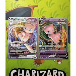 Pokemon Mew VMAX 114/264 & Mew V 113/264 Fusion Strike 2022 World Championships - Image 1