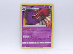 LP - Gengar 057/198 Holo Pokemon 2021 Trick or Trade BOOster Pokemon Stamp - Image 1