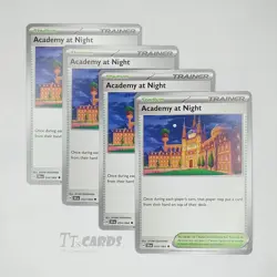 Academy at Night 054/064 x4 Playset 4x Stadium Pokemon S&V Shrouded Fable SFA - Image 1