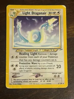 Light Dragonair Pokemon TCG Neo Destiny 22/105 Rare Wizards Of The Coast - Image 1