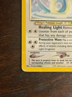 Light Dragonair Pokemon TCG Neo Destiny 22/105 Rare Wizards Of The Coast - Image 5