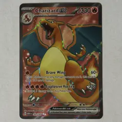 Charizard Ex 183/165 - Ultra Rare Scarlet and Violet 151 Pokemon TCG Near Mint - Image 1
