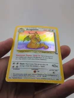 1999 Pokemon TCG Dragonite Holo (4) Fossil #04/62 - Image 2